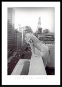 Marilyn Monroe on top of the world - poster