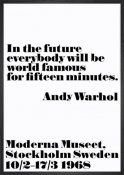 Andy Warhol - poster - In the future...