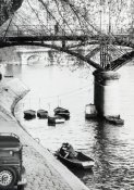 Sur la Seine au Pont-Des-Arts Paris 1957 - poster