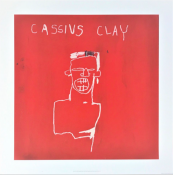 Basquiat cassius clay poster