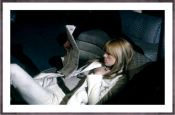 Nico reclines, The Factory NYC, 1966, poster