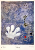 Joan Miro, Poster - Pintura (El guant blanc) (Le gant blanc)