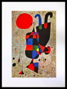 Joan Miro, Poster - Upside down figures