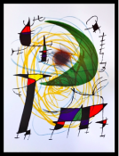 Joan Miro, Poster - La lune verte