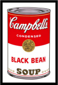 Andy Warhol - Poster - Campbell's, Black Bean