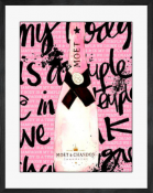Mercedes Lopez Charro- poster - Pink Moet Chandon