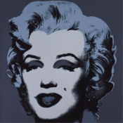 Andy Warhol - poster - Marilyn 1967 Black