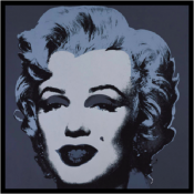 Andy Warhol - poster - Marilyn 1967 Black