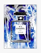 Chanel blue palms