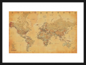 World Map (Vintage Style)