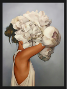 GIRL WITH WHITE FLOWER