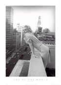 Marilyn Monroe on Marilyn Monroe on top of the world - poster of the world.