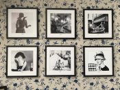 Tavelpaket 1 . 6 stycken 40 x40 cm inramade med passepartout.