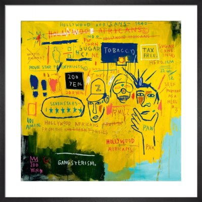 Basquiat Hollywood Africans, 1983 poster