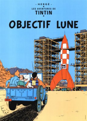 Månen Tur & Retur, del I (Tintin)