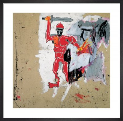 BasquiatRed Warrior poster